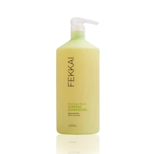 FEKKAI Brilliant Gloss Shampoo - 2 oz - Transforms Hair with 4X Shine - Free of Sulfates, Parabens, Phthalates - Vegan, Cruelty-Free