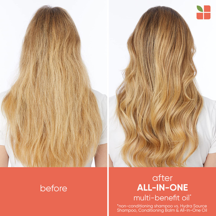 Biolage All-In-One Multi-Benefit Oil - Pre-Shampoo & Leave-In Treatment, Smooths, Detangles & Controls Frizz, For All Hair Types