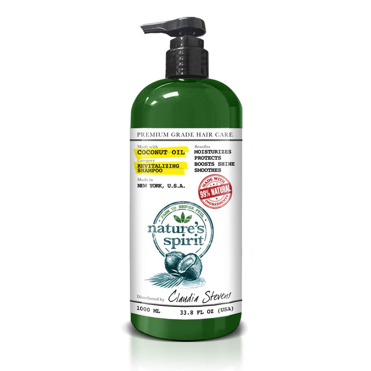 Nature's Spirit Coconut Shampoo 33 oz. - coconut milk shampoo, nourishing, coconut oil coconut cream hair, milk, coconut water,