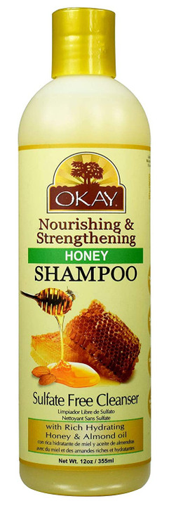 Okay and Almond Nourishing And Strengthening Shampoo Helps Refresh,Revitalize, and Strengthen Hair Sulfate,Silicone,Paraben Free For All Hair Types a