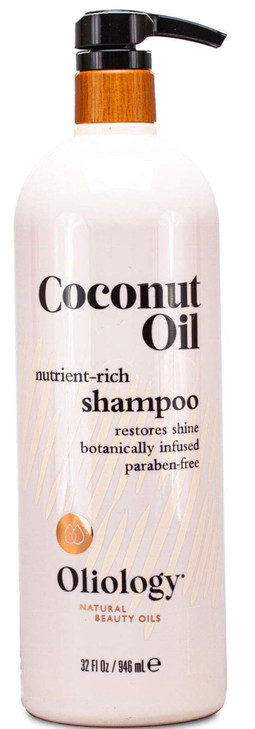 Oliology Coconut Oil Shampoo  Nutrient Rich Shampoo Restores Damaged & Lifeless Hair | Botanically Infused | Provides Intense Shine | Nourishing | M