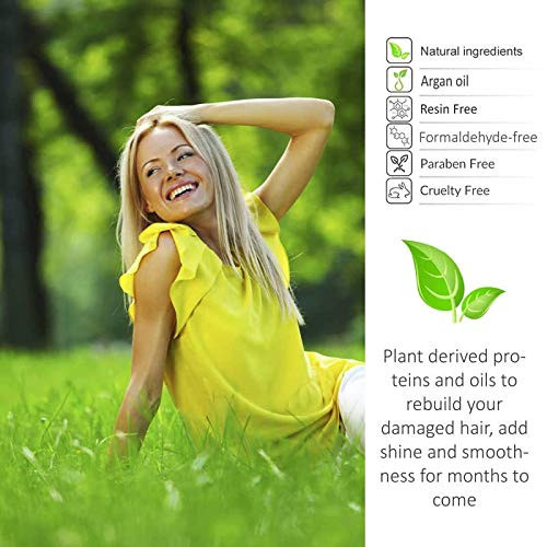 Keratin Research Sulfate & Salt Free Shampoo & Conditioner Value Set, for Post Keratin Treatment, Curtain Bang, Colored Hair - Natural & Nourishing f