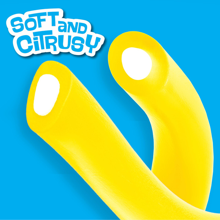 Lemonhead Ropes, Candy, Lemon, Tart and Citrusy, Soft and Chewy, 9 oz