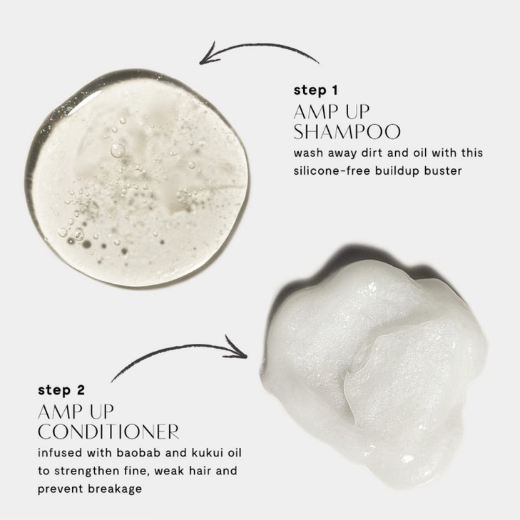 Privé Amp Up Volumizing Shampoo for Fine, Thin Hair - Lightweight, Sulfate-Free Hair Shampoo for Women & Men - Adds Body, Lift & Shine and Refreshes