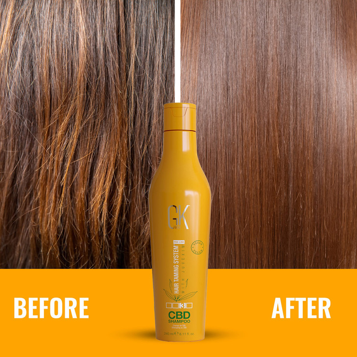 GK HAIR Hemp Shampoo Hydrating Strengthening Color Treated Damaged Repair Provides Nourishing & Shine Natural Organic Vegan Sulfate Paraben Free (Sha