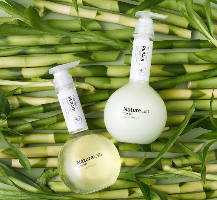 NatureLab.TOKYO Perfect Repair Shampoo & Conditioner Duo - Japanese Shampoo and Conditioner for Damaged, Color-Treated Hair - Penetrates Roots and Re