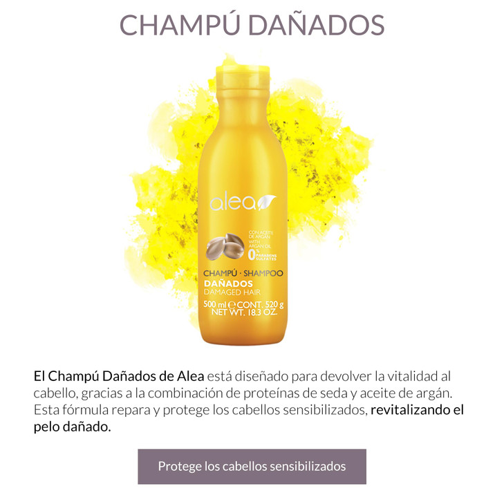 ALEA - Repairing Shampoo for Very Damaged Hair - Damaged Hair Line - 500 ml - with Silk Proteins and Argan Oil - Sulfate and Paraben-Free - Restores