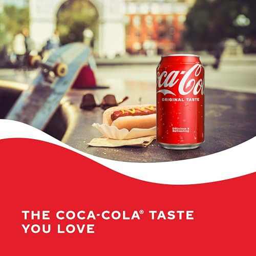 Coca-Cola Fridge Pack Soda Soft Drink, 12 fl oz Cans, 12 Pack - Classic Cola Soda Cans