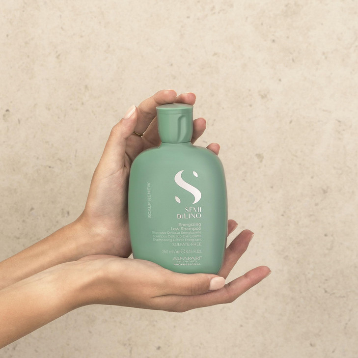 ALFAPARF MILANO Semi di Lino Scalp Renew Shampoo for Thinning Hair - Sulfate Free Shampoo - Strengthens, Re-densifies and Stimulates Hair Fiber - Pro