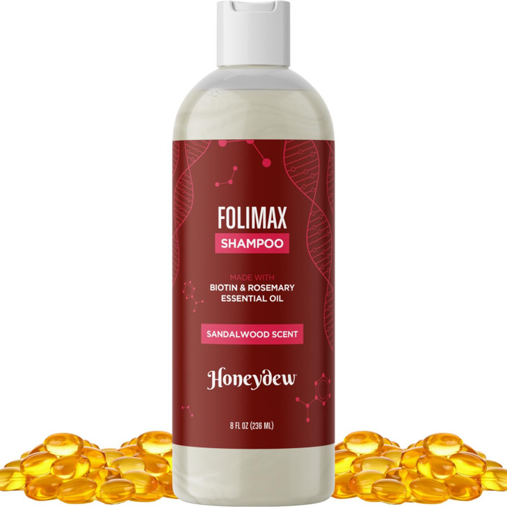 Folimax Biotin Shampoo for Thinning Hair - Volumizing Biotin Shampoo for Men & Women's Fine and Thin Hair with Zinc & Rosemary Oil - Color Safe Vegan
