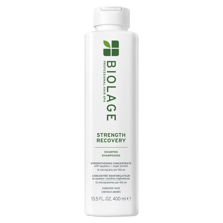 Biolage Strength Recovery Shampoo - Reduces Breakage & Detangles, Instantly Strengthens and Moisturizes, For Damaged Hair, With Olive Squalane & Vega