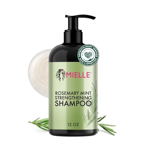 Mielle Organics Rosemary Mint Hair Strengthening Biotin Shampoo - Moisturizing Hair Shampoo for Women and Men to Gently Cleanse, Repair & Protect Str