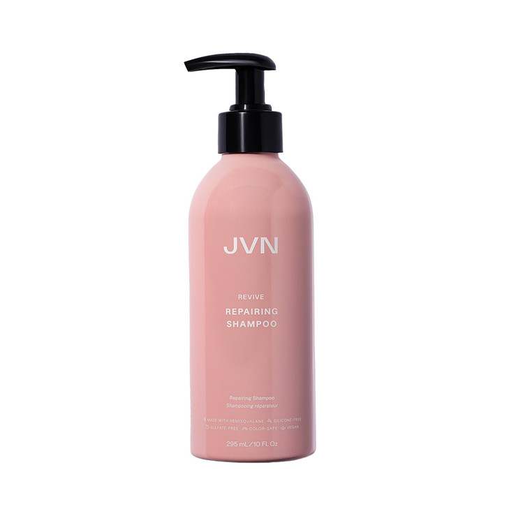 JVN Revive Repairing Shampoo, 10 Fl Oz, Strengthen & Repair Damaged, Color Treated, or Fragile Hair, Hair Care for Women and Men, Non-Toxic, Silicone