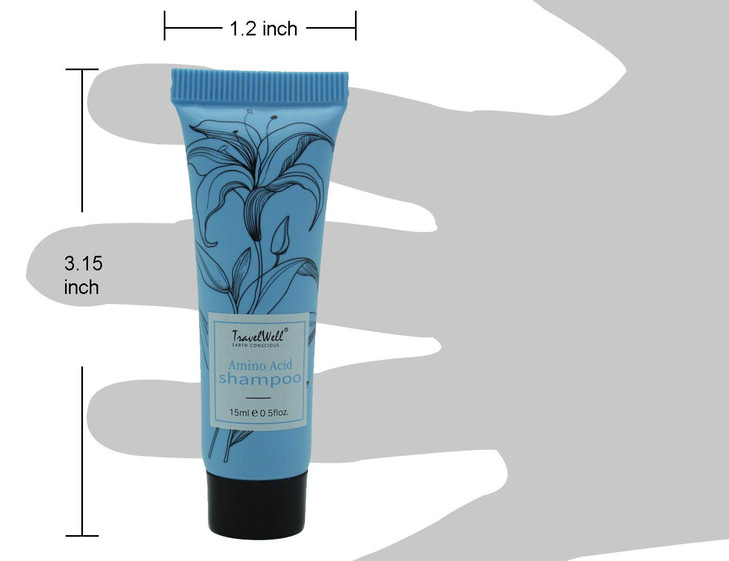 Travel Well Hotel Toiletry Kit Bulk - Individually Wrapped Guest Bathroom Essentials - Shampoo Conditioner Set & Travel Toiletries - Soap Bars & Dent