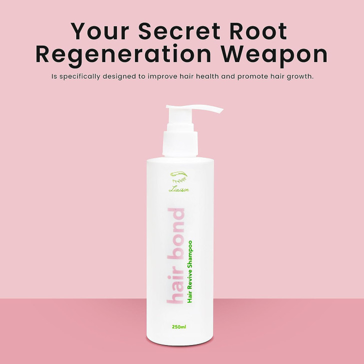 Liaison Hair Bond Shampoo | Shampoo for Thinning Hair for Women with Sea Buckthorn, Olive & Peppermint Oil for Strong, Thicker, and Healthier Hair |