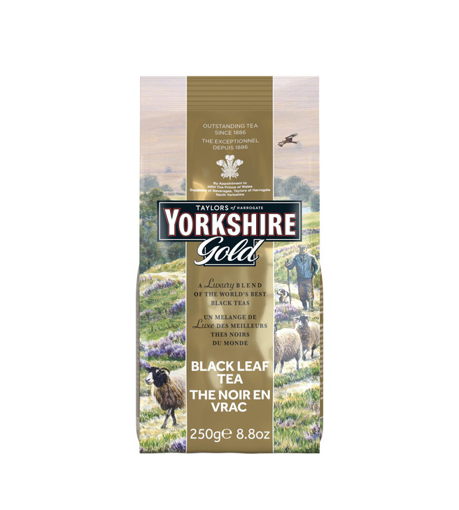 Yorkshire Tea, Gold, Loose Leaf Tea, Black Tea, 8.8 Ounce, Premium Blend, Rich, Smooth, and Satisfying, Classic British Breakfast Blend, Caffeinated,