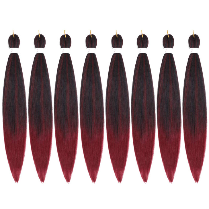 Callia Pre Stretched Braiding Hair 26 Inch 8 Packs Professional Prestretched Synthetic Braiding Hair Itch Free Yaki Synthetic Hair Extension for Croc