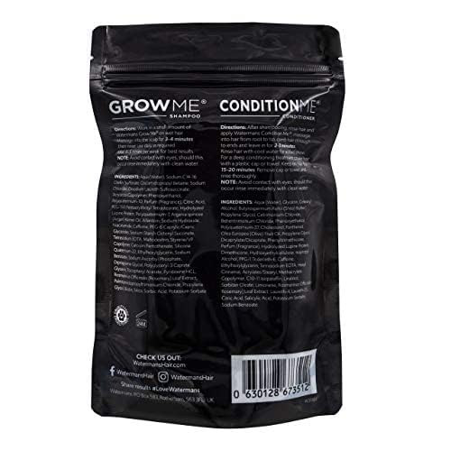 Watermans Grow Me minis Travel shampoo and conditioner set - Great for your gym bag