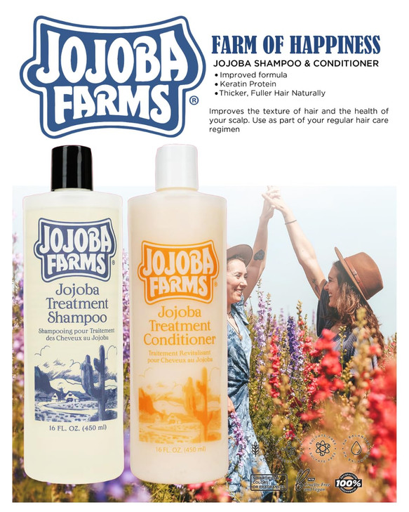 Jojoba Farms Treatment Shampoo and Conditioner Bundle