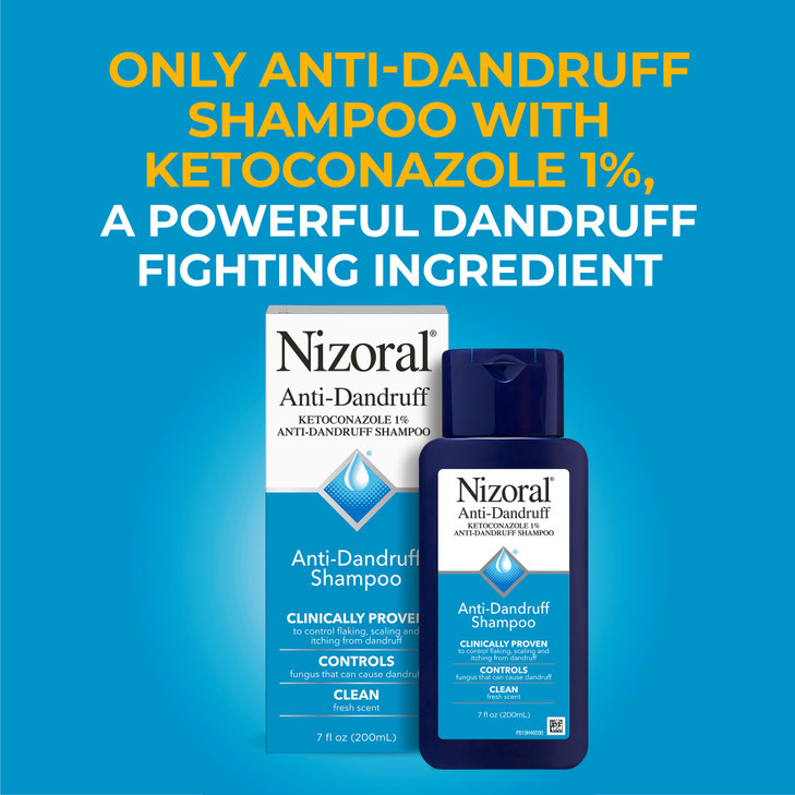 Nizoral Anti-Dandruff Shampoo with 1% Ketoconazole, Fresh Scent, 21 Fl Oz (Pack of 3)