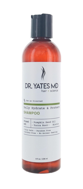 Dr. Yates MD - Hydrating Shampoo, Hydrates Hair and Supports Fuller, Thicker Hair (8 Fl Oz)