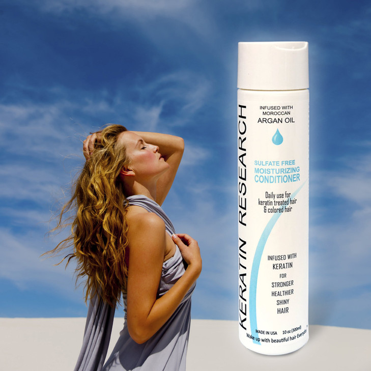 Argan Oil Conditioner Sulfate Free 10oz with Argan Oil, Jojoba Oil, Collagen Amino Acids, Keratin Color Safe for Men Women All Types of Hair