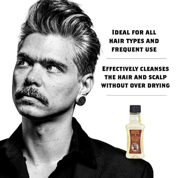 Reuzel Daily Shampoo, Cleanses Hair and Scalp, 3.38 oz