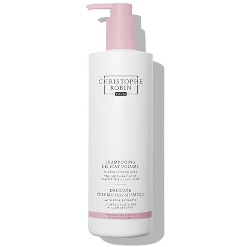 Christophe Robin Delicate Volumizing Shampoo With Rose Extracts for Thin, Fine, and Flat Hair Jumbo Size 16.9 fl. oz