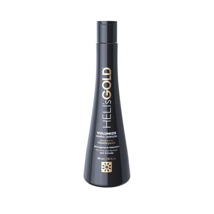 Heli's Gold Volumize Shampoo - Gently Cleanses And Rebalances Your Scalp - Promotes Stronger, Revitalized Growth - Increases Hair Density And Vitalit