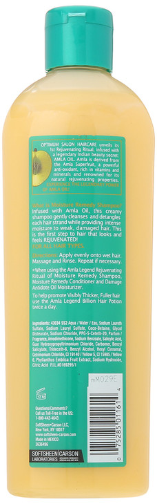 SoftSheen-Carson Optimum Salon Haircare Amla Legend Moisture Remedy Shampoo, 13.5 oz