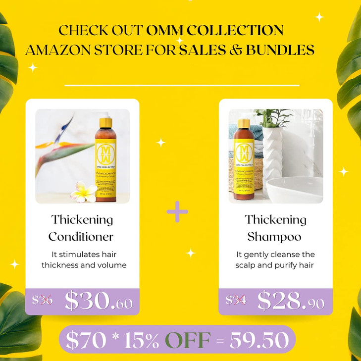 OMM Collection All Natural Hair Thickening Shampoo (240ml)