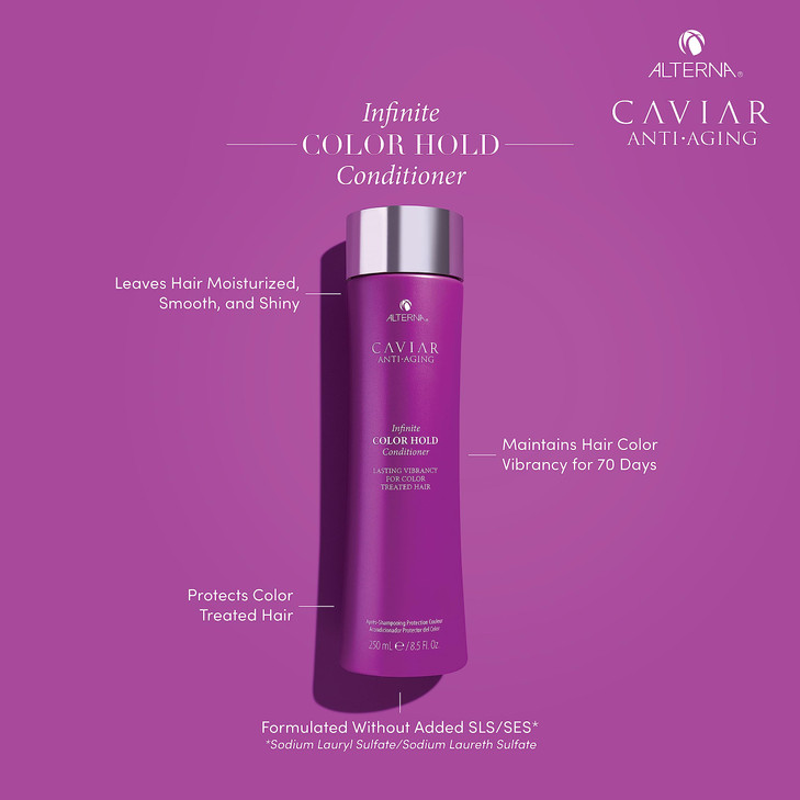 Alterna Caviar Anti-Aging Infinite Color Hold Conditioner | For Color Treated Hair | Minimizes Color Fade | Sulfate Free, 8.5 Fl. Oz.