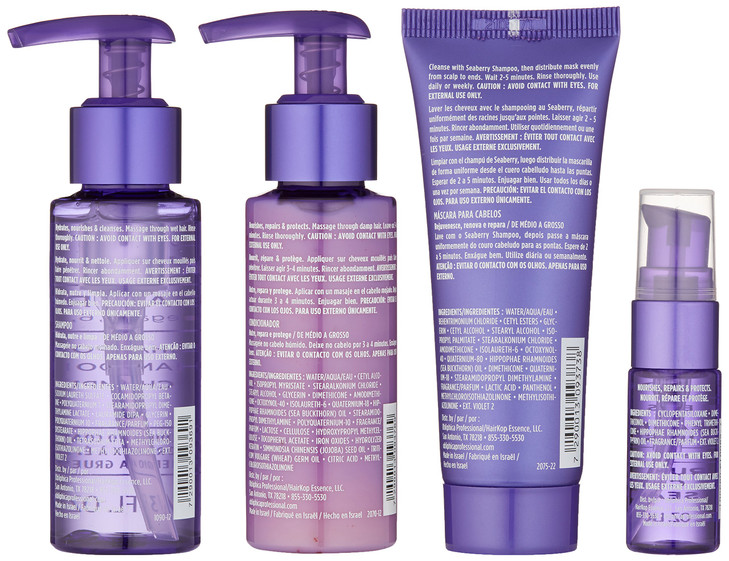 Obliphica Seaberry Medium To Coarse Travel Kit - Elevate Your Hair Care On the Go