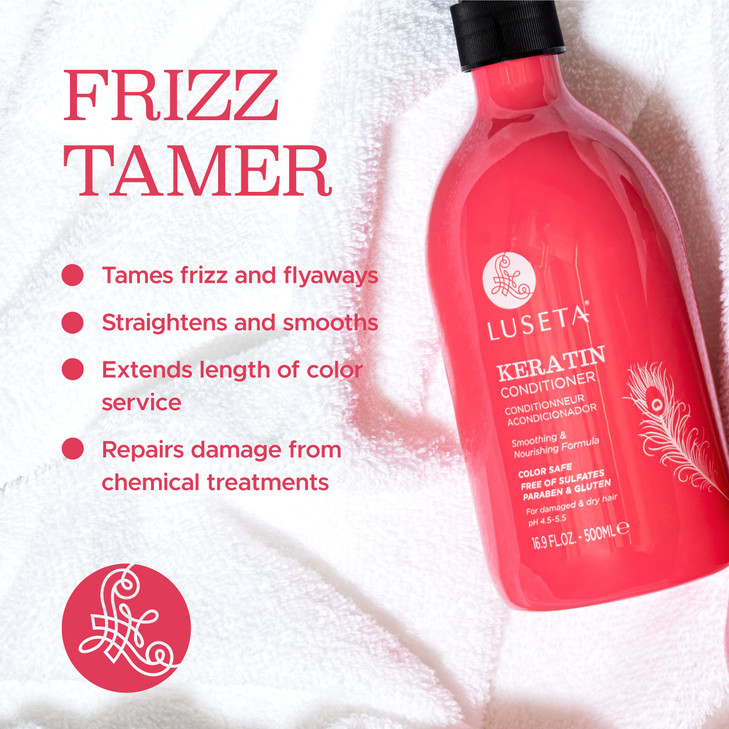 Luseta Keratin Conditioner Hydrating and Nourishing, Hydrating for Dry Damaged Hair, 16.9 Fl Oz