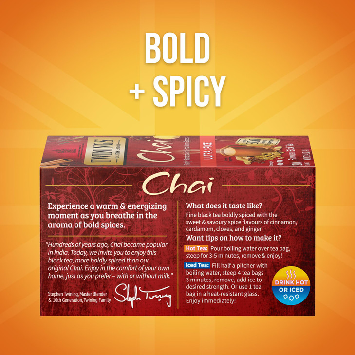 Twinings Ultra Spice Chai, 1.41 oz, 20 ct
