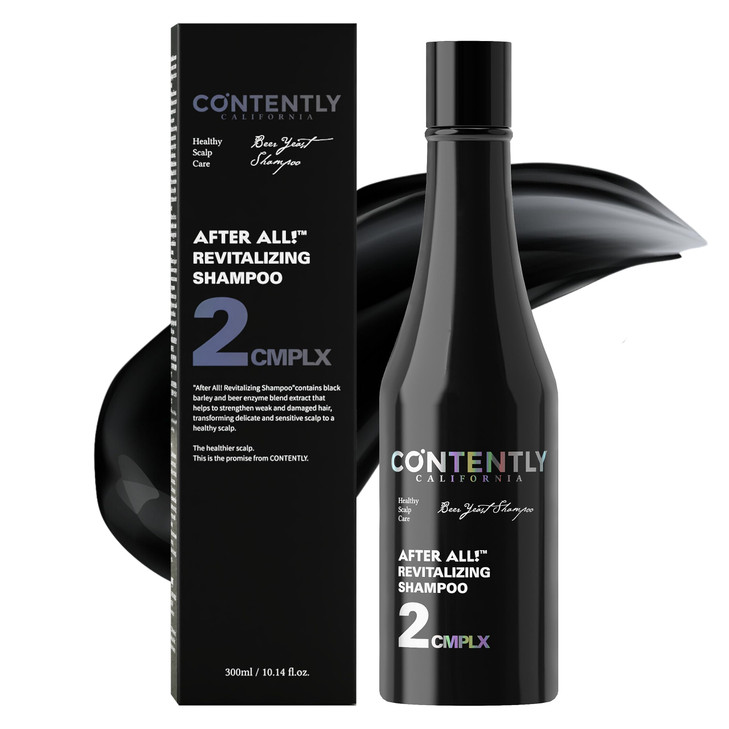 Contently After All! Revitalizing Shampoo 10.14 fl.oz Stronger and Healthier Volumizing Hair Scalp Shampoo Rich in Biotin Probiotics Paraben Silicone