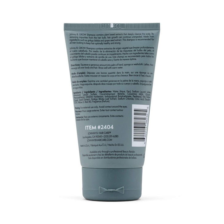 JOHNNY B. Professional Grow Hair Shampoo 3.3 oz.