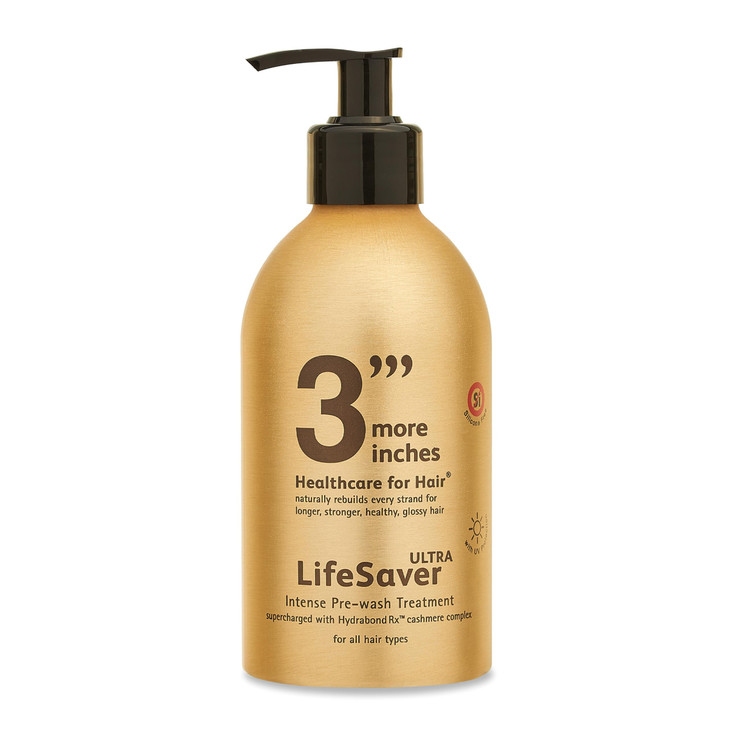 3'''More Inches LifeSaver Ultra Intense Pre-wash Treatment 325ml - Double Concentration Hair Repair -Broken Bond Restore Treatment -Sulphate Free, No
