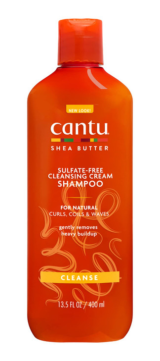 Cantu Shea Butter for Natural Hair Sulfate-Free Cleansing Cream Shampoo, 13.5 Ounce