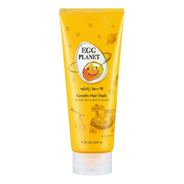 Daeng Gi Meo Ri- Egg Planet Keratin Pack, Extreme Damage Care, Rich Keratin Making Hair Smooth and Moisturizing for Damaged Hair, No Artificial Color