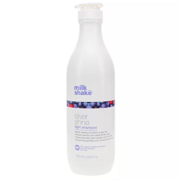 milk_shake Silver Shine Light Purple Shampoo for Blonde Hair - Blonde Toner for Brassy Hair
