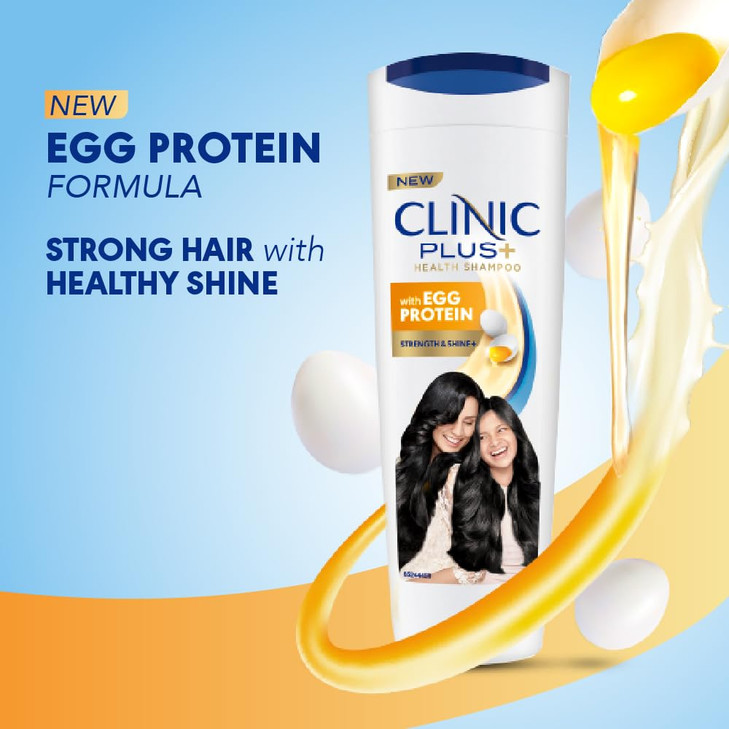 Clinic Plus Shampoo Strength and Shine with Egg Protein 355 ml / 12 fl oz