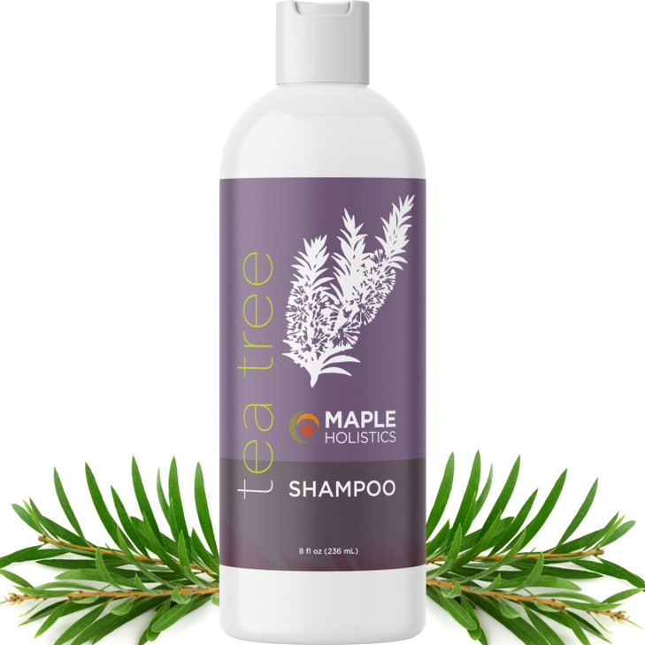 Tea Tree Shampoo for Oily Hair - Paraben and Sulfate Free Clarifying Shampoo for Build Up and Dry Scalp with Tea Tree Oil for Hair - Purifying Aromat