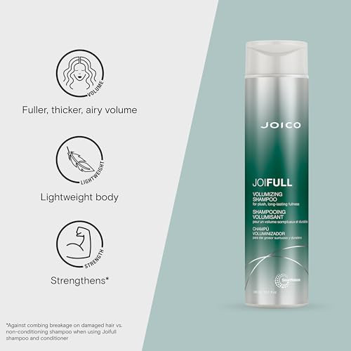 Joico JoiFULL Volumizing Shampoo | For Fine, Thin Hair | Add Instant Body | Long-Lasting Fullness | For Thicker Bouncier Hair | Boost Shine | With Lo