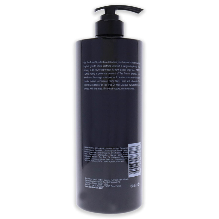 De Fabulous Tea Tree Oil Shampoo Shampoo 33.8 oz
