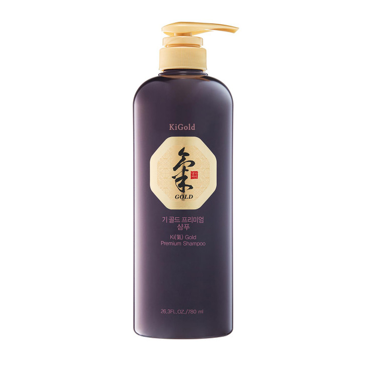 Daeng Gi Meo Ri- Ki Gold Premium Shampoo, Effectively Moisture to Dry and Rough Hair, No Artificial Color, 26.3 Fl Oz