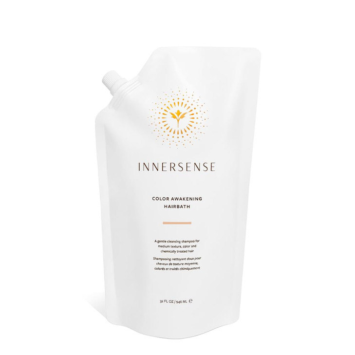 INNERSENSE Organic Beauty - Natural Color Awakening Hairbath Shampoo | Non-Toxic, Cruelty-Free, Clean Haircare (32oz Refill Pouch)