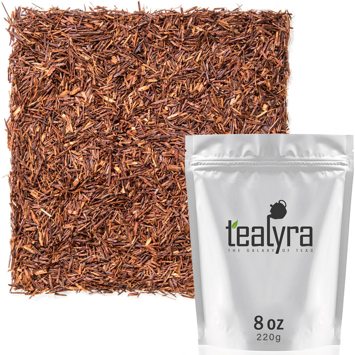 Tealyra - Pure Rooibos Red Herbal Tea - African Red Bush Loose Leaf Tea - High in Antioxidants - Relax - Detox - Low Blood Pressure - Kids Welcome -
