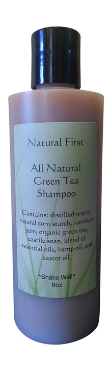 Natural First Green Tea Clarifying Shampoo for Oily Hair - Chemical, Sls, Paraben Free