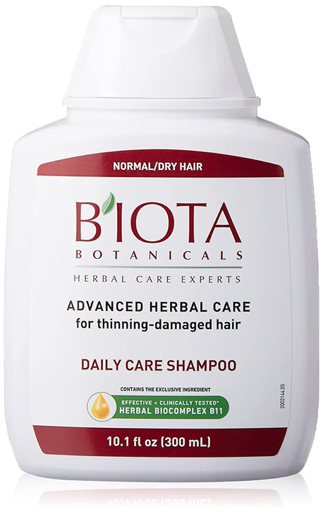 B'IOTA Botanicals Herbal Care Experts Daily Care Shampoo For Normal/Dry Thinning Hair 10.1 oz ( Pack of 2)